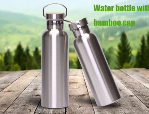 Popular Stainless Steel insulated Sport Water Bottle with Bamboo Cap