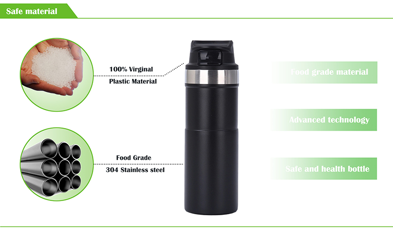 trigger-action travel mug