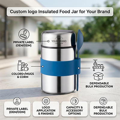 Custom logo food jar