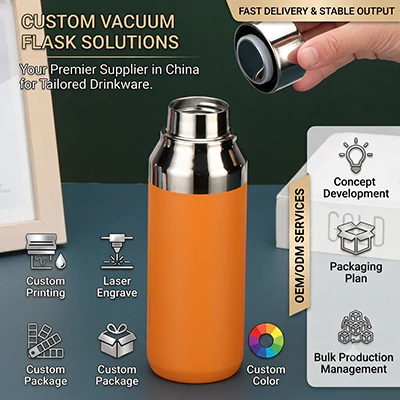 Custom vacuum flask 400 custom insulated vacuum flask with logo