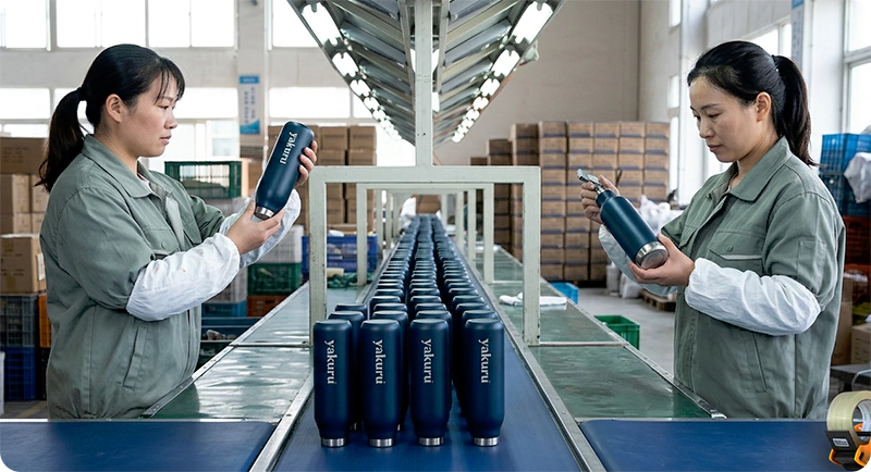 water bottle quality control