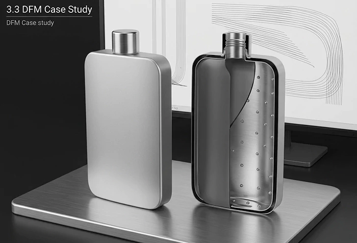 Flat water bottle manufacturing